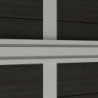 Abri de jardin en bois composite 28mm anthracite 14,90m² PREMIUM toit plat - Woodlife Garden