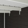 Abri de jardin en bois composite 28mm anthracite 14,90m² PREMIUM toit plat - Woodlife Garden