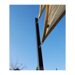 Mat à œil coulissant L250cm en acier galvanisé couleur anthracite - Nesling