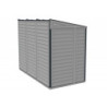 Abri de jardin adossable en PVC gris 2,94m² Sidemate - DURAMAX