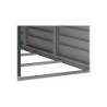 Abri de jardin adossable en PVC gris 2,94m² Sidemate - DURAMAX