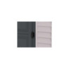 Abri de jardin adossable en PVC gris 2,94m² Sidemate - DURAMAX