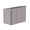 Abri de jardin adossable en PVC gris 2,94m² Sidemate - DURAMAX