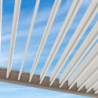 Pergola bioclimatique autoportante en alu taupe 3x4m Ombrea