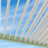 Pergola bioclimatique autoportante en alu vert 3x4m Ombrea