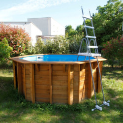 Piscine octogonale en bois - H120cm - Diam. 360cm - All in ONE - SUNWATER - UBBINK