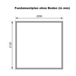 Abri de jardin en bois gris terre 19mm - coins en acier gris anthracite - 4,45m² Jupiter B – Karibu