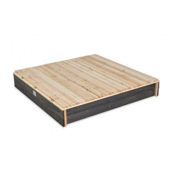 Bac à sable en bois massif 136x132cm Aksent - Exit Toys