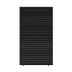 Panneau à ventelles ouvrantes - 123cm - anthracite - X-METAL