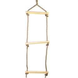 Portique en bois traité H.230cm - 2 balançoires + 1 échelle de corde TIRIDOU - Trigano Jardin