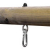 Portique en bois traité H.230cm - 2 balançoires + 1 échelle de corde TIRIDOU - Trigano Jardin