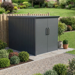 Abri pour 3 vélos en métal anthracite Kosto 2,74m² - X-METAL