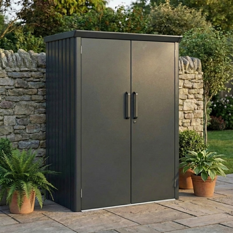 Armoire de jardin en métal anthracite Kosto 2240L - X-METAL
