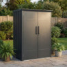 Armoire de jardin en métal anthracite Kosto 2240L - X-METAL