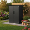 Armoire de jardin en métal anthracite Kosto 2240L - X-METAL