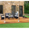 Toit de terrasse 300x200cm en bois Couv’Terrasse® - Chalet et Jardin