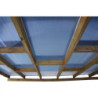 Toit de terrasse bois massif traité autoclave 300x1040cm - avec toit - Chalet et Jardin