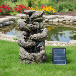 Fontaine solaire Natura kit complet avec panneau et pompe - Art-Pond