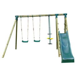 Portique en bois avec toboggan – COMANCHE	