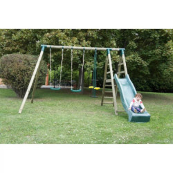 Portique en bois avec toboggan – COMANCHE	