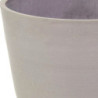 Pot en plastique recyclé Ecostone D.58xH.51cm couleur taupe - Megacollections