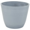 Pot en plastique recyclé Ecostone D.53xH.40cm couleur gris clair - Megacollections