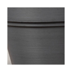 Pot en plastique recyclé Ecostone D.55xH.51cm couleur noire - Megacollections