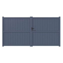 Portail battant en aluminium 400x180cm VERTILON - X-METAL