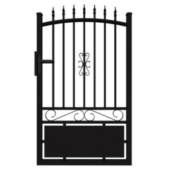 Portillon ajouré en aluminium 100x180cm LOUISON - X-METAL