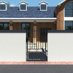 Portillon ajouré en aluminium 100x180cm LOUISON - X-METAL