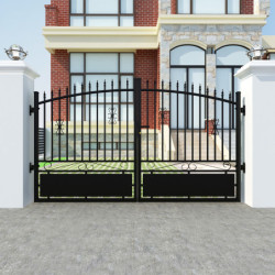 Portail battant ajouré en aluminium 300x180cm LOUISON - X-METAL