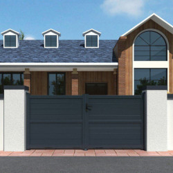 Portail battant en aluminium 300x160cm HORACE - X-METAL