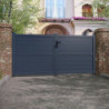 Portail battant en aluminium 450x160cm HORACE - X-METAL