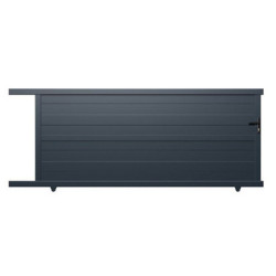 Portail coulissant en aluminium 350x160cm HORACE - X-METAL