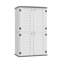 Armoire de jardin en résine beige - H.202cm - Jôbu