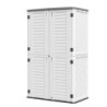 Armoire de jardin en résine beige - H.202cm - Jôbu