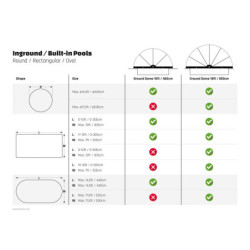 Dôme de piscine au sol ECO - diam 460cm – Exit Toys