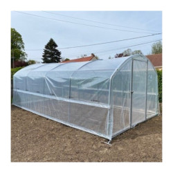 Serre tunnel 4 Saisons à pieds droits 3x6m - Serres Tonneau