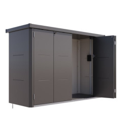 Abri à vélos en acier galvanisé gris anthracite Velotto - Telluria