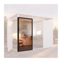 Panneau de verre double vitrage pour bureau de jardin Everbox - Noir