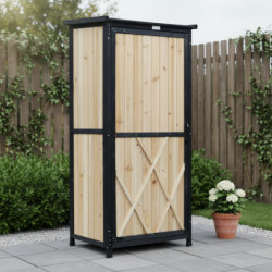 Armoire de jardin en bois FSC 69x52x142cm - Arbour