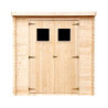 Abri de jardin en bois brut 19mm - 200x130cm - avec plancher - Timbela