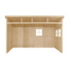 Abri de jardin adossé en panneaux 17mm - 201x395cm - sans plancher - Timbela