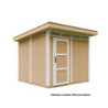 Abri de jardin 6m² en bois brut avec peinture Harvest Honey - panneaux LP® SmartSide® - Timbela