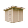 Abri de jardin 6m² en bois brut avec peinture Harvest Honey - panneaux LP® SmartSide® - Timbela