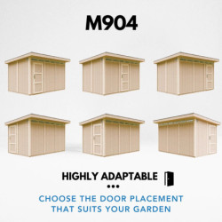 Abri de jardin M904 avec peinture Redwood Red - panneaux LP® SmartSide® - Timbela