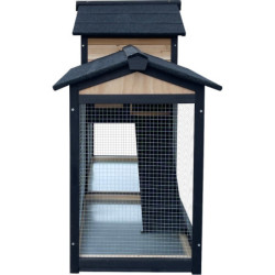 Clapier en bois FSC avec toit bitumé - Shelty Pet