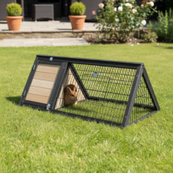 Clapier d’extérieur en bois - L116xP50xH41cm - Shelty Pet