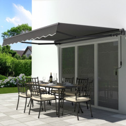 X-Metal Stores bannes Acier et aluminium Gris