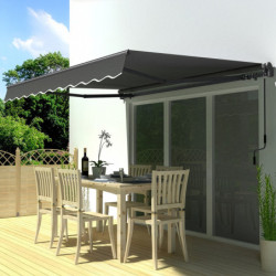 X-Metal Stores bannes Acier et aluminium Gris